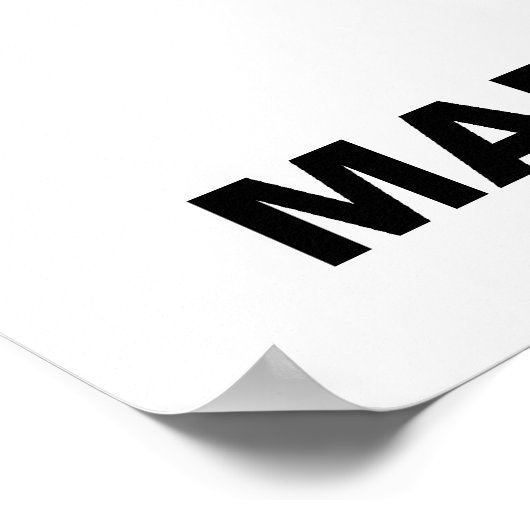 南極地理地図 ポスター (角)