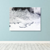 南極大陸のバンザーレ、サブリナ、バッド・コースト キャンバスプリント (インサイチュ (ウッドフロア))