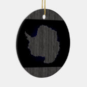 南極大陸のモノクロ旗 セラミックオーナメント (右)