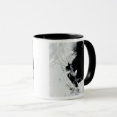 南極大陸のロス海のB-15J氷山 マグカップ (正面右)