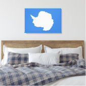 南極大陸の国旗（グラハム・バートラムによる） キャンバスプリント (インサイチュ (寝室))