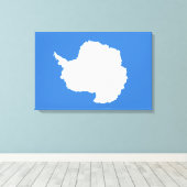 南極大陸の国旗（グラハム・バートラムによる） キャンバスプリント (インサイチュ (ウッドフロア))