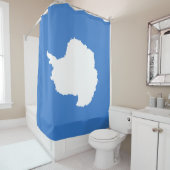 南極大陸の国旗（グラハム・バートラムによる） シャワーカーテン (インサイチュ)
