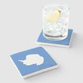 南極大陸の国旗（グラハム・バートラムによる） ストーンコースター (横)