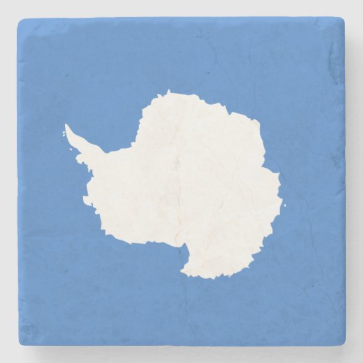 南極大陸の国旗（グラハム・バートラムによる） ストーンコースター (正面)