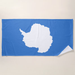 南極大陸の国旗（グラハム・バートラムによる） ビーチタオル
