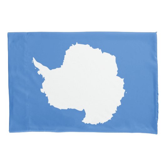 南極大陸の国旗（グラハム・バートラムによる） 枕カバー (正面左)