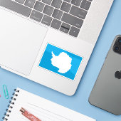 南極大陸の国旗（グラハム・バートラム） シール (ノートパソコンとiPhone)