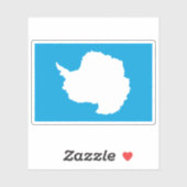 南極大陸の地図 シール (シート)