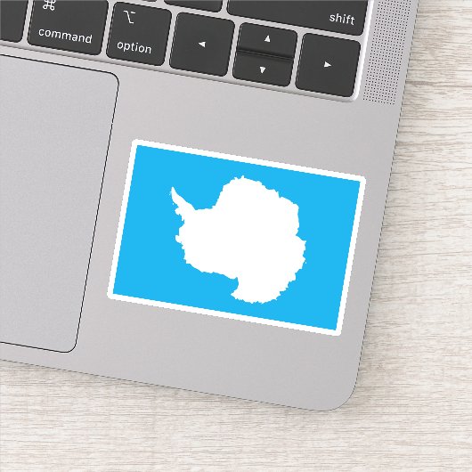 南極大陸の地図 シール (詳細)