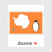 南極大陸の旗の提案(クーパー&タッカー) シール (シート)