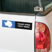 南極大陸の旗 バンパーステッカー (トラック上)