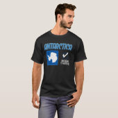 南極大陸の旗 南極点 I've Been There Map Tシャツ (正面フル)