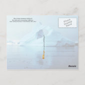 南極大陸の氷山 ポストカード (裏面)