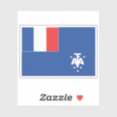 南極大陸アデリーランド国旗 シール (シート)