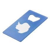 南極大陸クレジットカードボトル開封器の国旗 クレジットカード栓抜き (正面アングル)