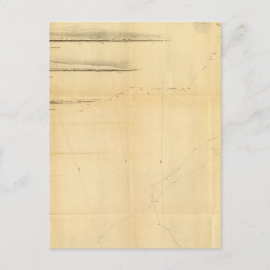 南極大陸図 ポストカード (正面)