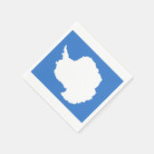 南極大陸紙ナプキンス国旗 スタンダードカクテルナプキン (角)