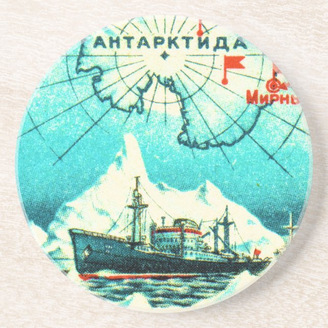 南極大陸1956年 コースター (正面)