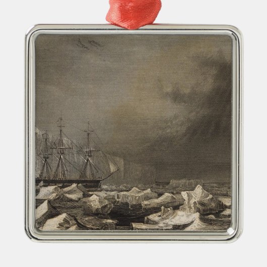 南極大陸3 メタルオーナメント (正面)