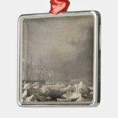 南極大陸3 メタルオーナメント (左)