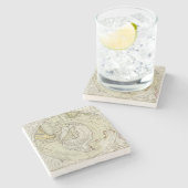 南極大陸4 ストーンコースター (横)