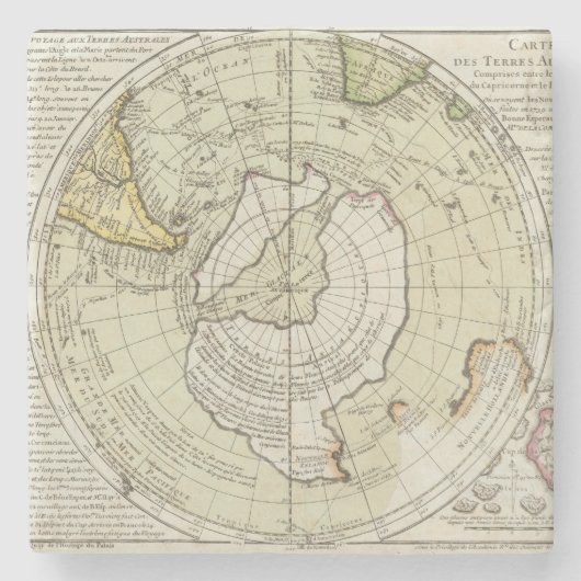 南極大陸4 ストーンコースター (正面)