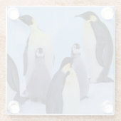 南極大陸, コウテイペンギン ガラスコースター (裏面)