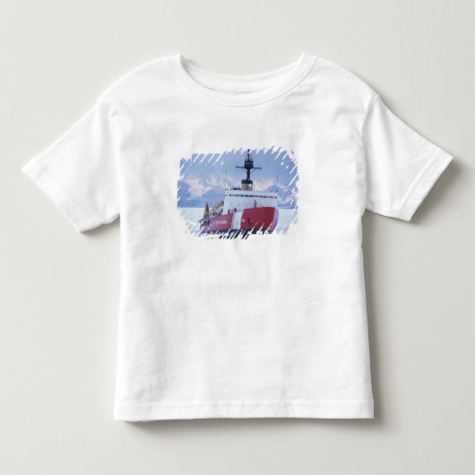 南極大陸 ロス島 マクマード基地 アメリカ沿岸警備隊 トドラーTシャツ (正面)