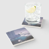 南極大陸。南極氷上脱出2 ストーンコースター (横)