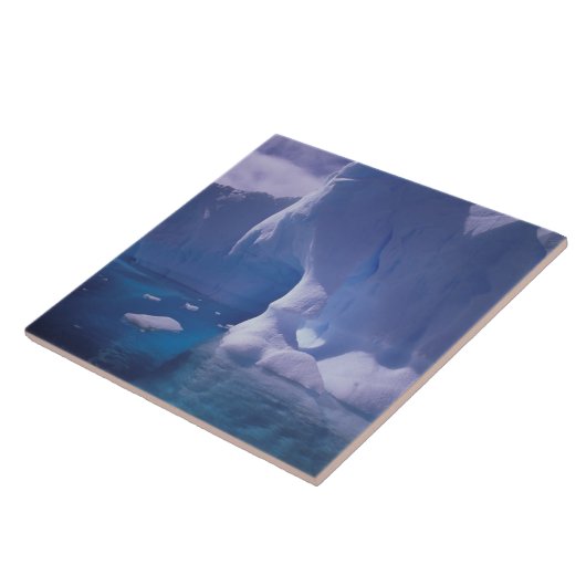 南極大陸。南極氷山3号 タイル (側面)