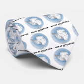 南極大陸(地理学)の地図 ネクタイ (ロール)