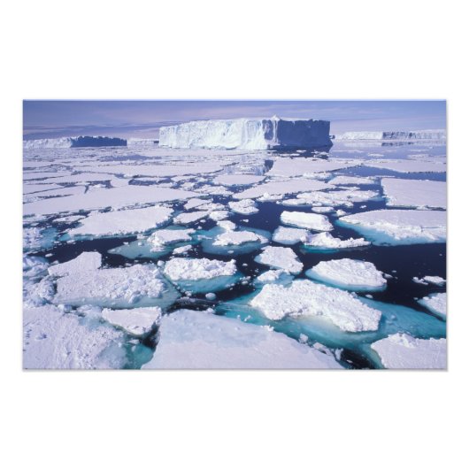 南極大陸、氷の流れ。 フォトプリント            (正面)