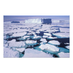 南極大陸、氷の流れ フォトプリント