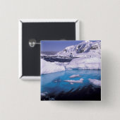 南極大陸。氷上脱出機2号の探検 缶バッジ (正面&裏面)