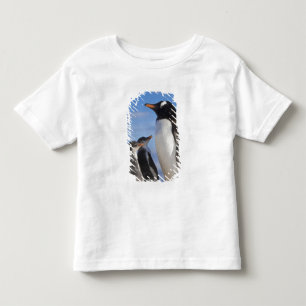 南極大陸、猫の岬(港)。ジェンツーペンギン2 トドラーTシャツ