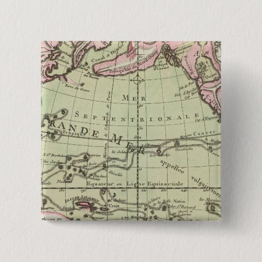 南極大陸 缶バッジ (正面)