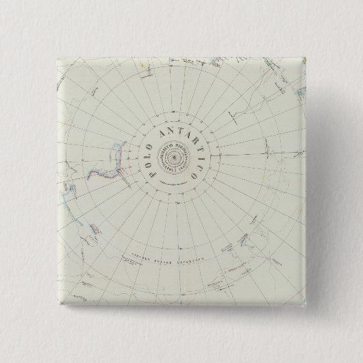 南極大陸 缶バッジ (正面)