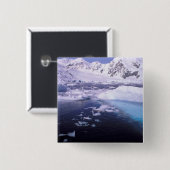 南極大陸。避難旅行 缶バッジ (正面&裏面)