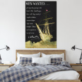 南極探査の指名手配 – 1914 キャンバスプリント (インサイチュ (寝室))