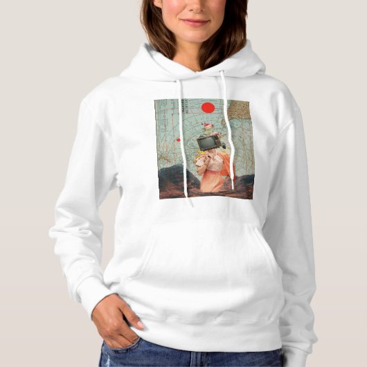 南極放送Tシャツ パーカ (正面)