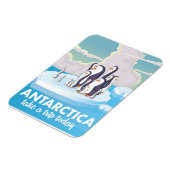 南極旅行の古風なポスター マグネット (左側)
