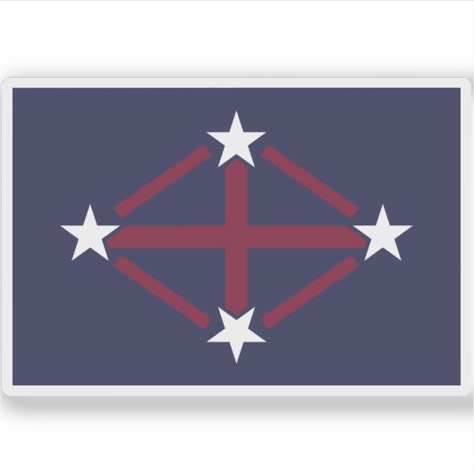 南極日本の観測旗var.（1910年～1912年） シール (正面)