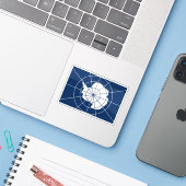 南極条約国旗 シール (ノートパソコンとiPhone)