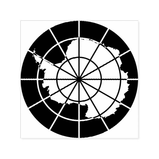 南極条約方式の自墨加工ゴム印 セルフインキングスタンプ (デザイン)