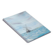 南極氷によって引っ掛かる持久力。 色彩の鮮やか ノートブック (右側)