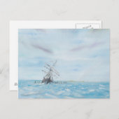 南極氷によって引っ掛かる持久力。 色彩の鮮やか ポストカード (正面/裏面)