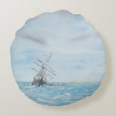 南極氷によって引っ掛かる持久力。 色彩の鮮やか ラウンドクッション (裏面)