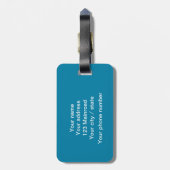 南極氷山写真(文字) ラゲッジタグ (裏面縦)