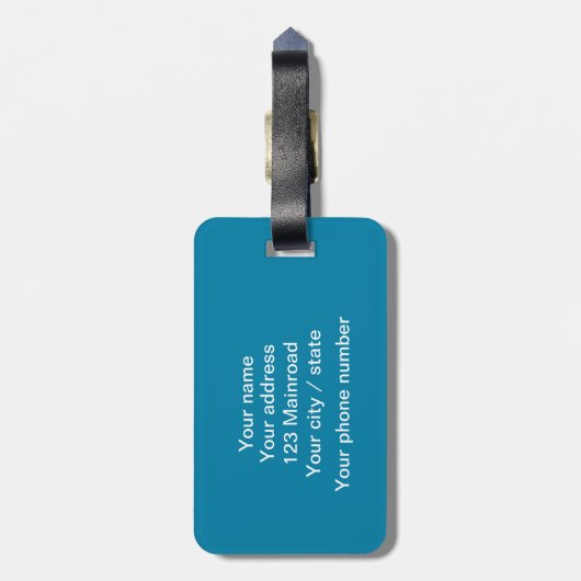 南極氷山写真(文字) ラゲッジタグ (裏面縦)